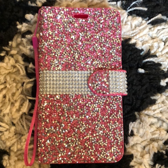 Rhinestone gem note 5 wallet case - Picture 1 of 2